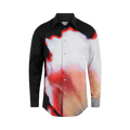 Alexander McQueen Solarized Floral Print Button Up Shirt "Multicolor"