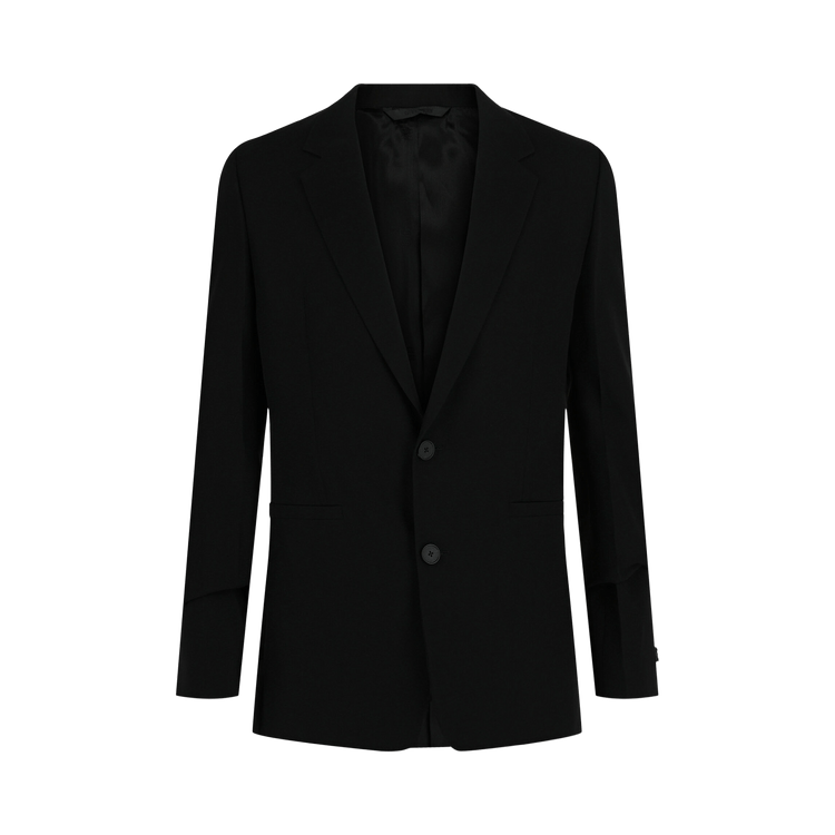 Givenchy Slim Fit Single-Breasted Wool Blazer "Black"