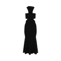 Alexander McQueen Slashed Harness Midi Dress "Black"