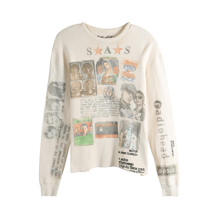 SAITOS Old Waffle Knit "Dirty White"
