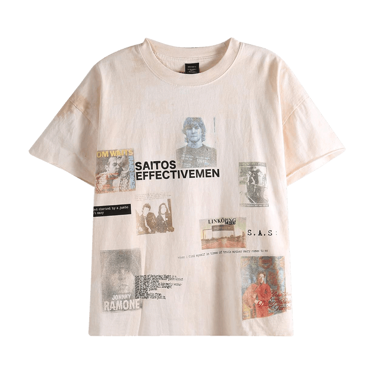 SAITOS Punk Poster Short-Sleeve Tee "Dirty White"