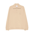 Casablanca Interlock Punto Collared Sweatshirt "Beige"
