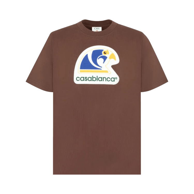 Casablanca Horus Applique Classic T-Shirt "Brown"