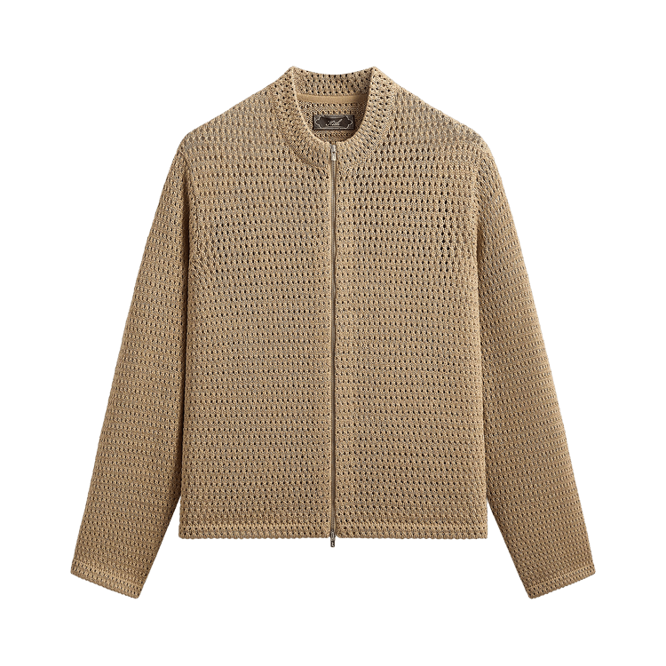 Kith Crochet Luke Zip Front Sweater "Durum"