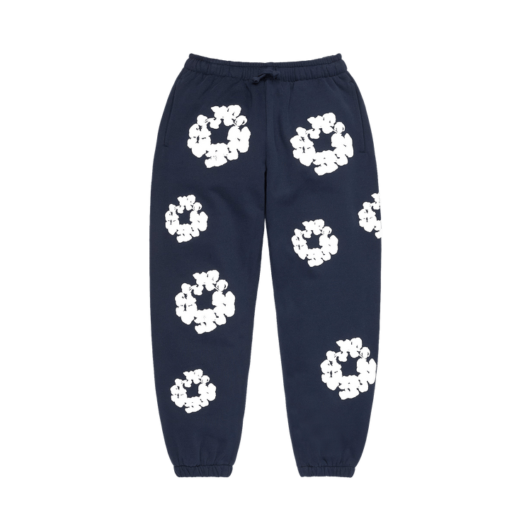 Denim Tears Cotton Wreath Sweatpants "Navy"