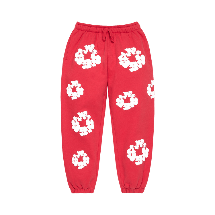 Denim Tears Cotton Wreath Sweatpants "Red"