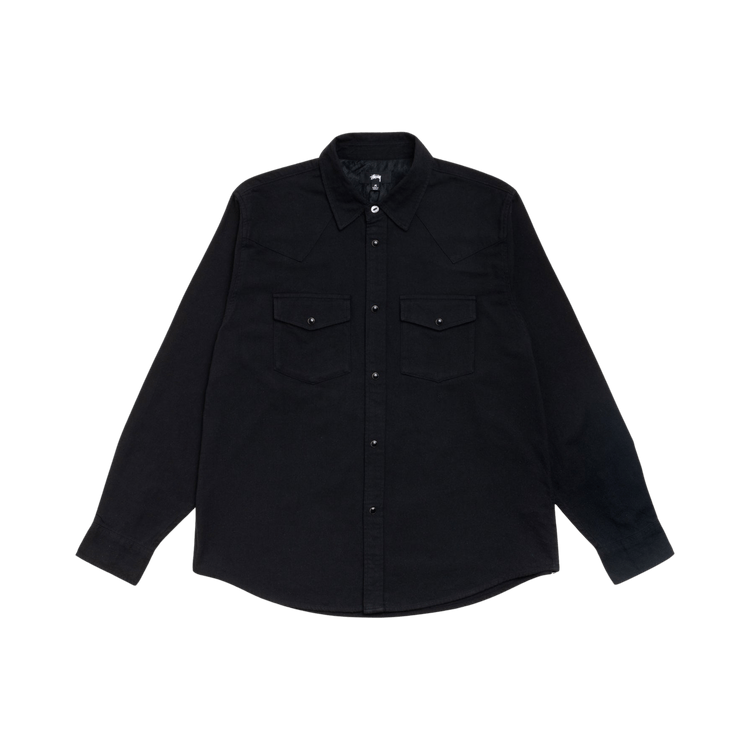 Stussy Cotton Silk Western Shirt "Black"