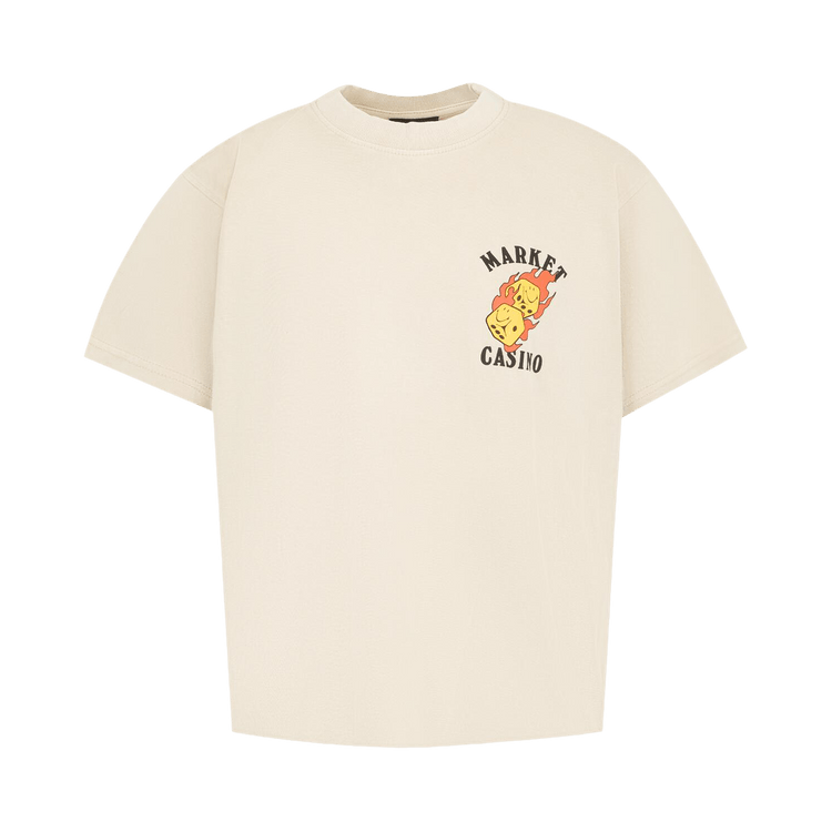 Market Flaming Dice T-Shirt "French Oak"