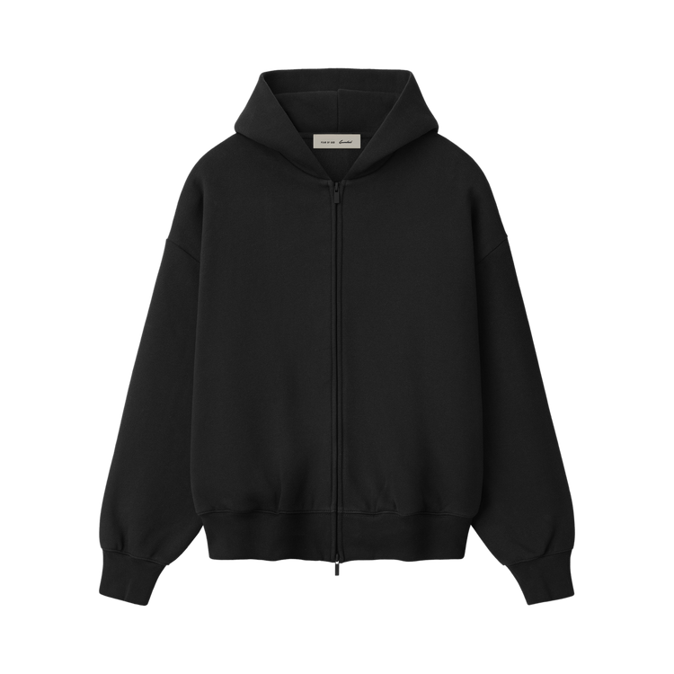 Fear of God Essentials Signature Classic Zip-Up Hoodie "Vintage Black"