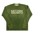 Satoshi Nakamoto Logo Thermal With Studs "Green"