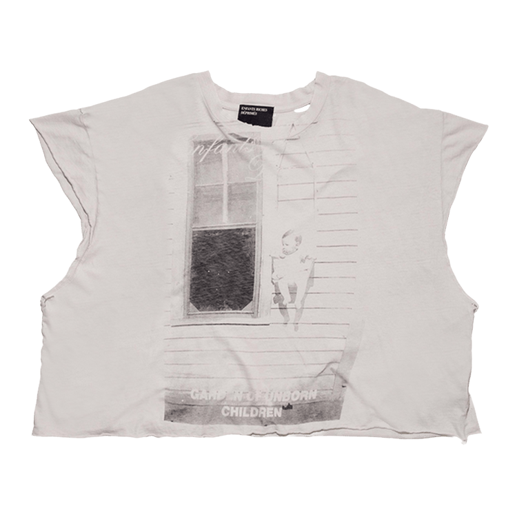 Enfants Riches Déprimés Garden Of Unborn Cut-Off T-Shirt "Dirty White"