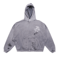Paly Hollywood Carrying The Message Zip Hooded Sweatshirt "Grey"