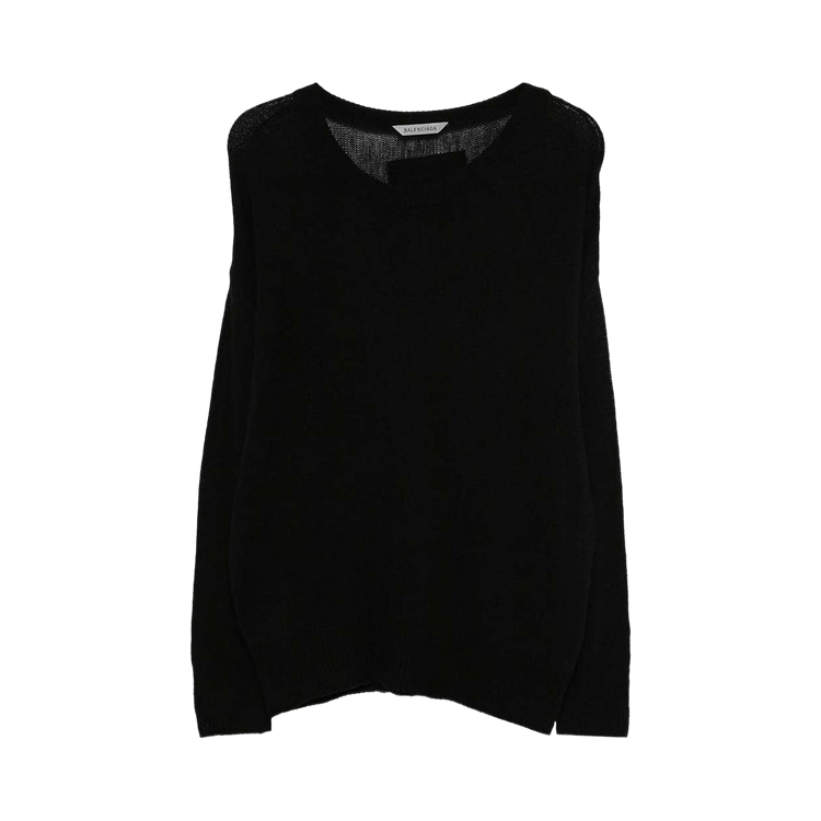 Balenciaga Boxy Foil Jumper "Black"