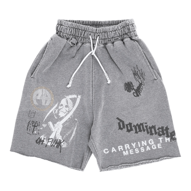 Paly Hollywood Carrying The Message Sweat Shorts "Grey"