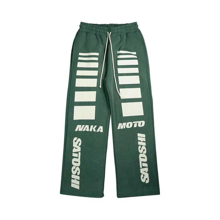 Satoshi Nakamoto Moto Sweatpants "Green"