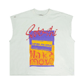 Satoshi Nakamoto Worldwide Cut Off T-Shirt "Vintage White"