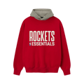 Fear of God Essentials Rockets Sport Hoodie "Red/Concrete Heather"