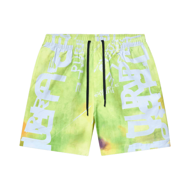 PURPLE BRAND All Round Shorts "Green/White"