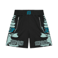 RtA UDO Boxing Short "Black/Light Teal Racing"