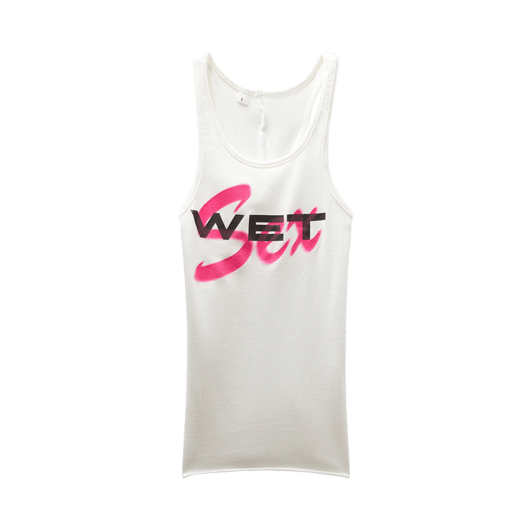 Mowalola Wet Sex Romper "White"