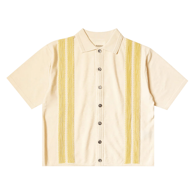 Kapital Cotton Knit Tennessee Aloha Polo "Ecru"