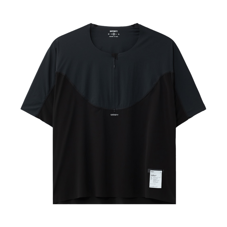 SATISFY Justice Trail Half-Zip T-Shirt "Black"
