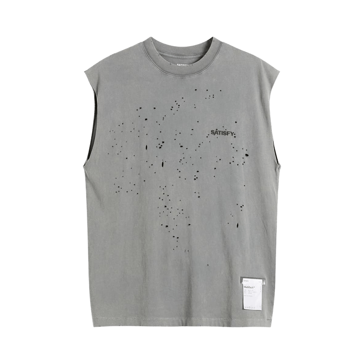 SATISFY Mothtech Muscle Tee "Faded Black"