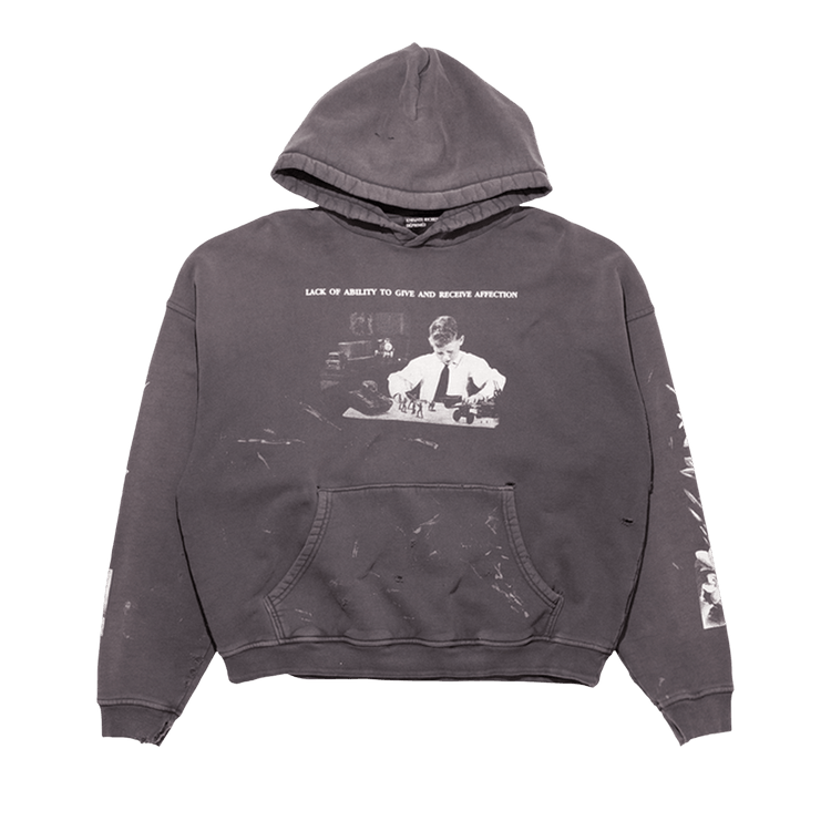 Enfants Riches Déprimés Head Against The Bars Hoodie "Washed Black"