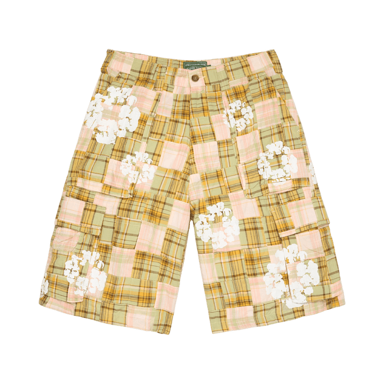 Denim Tears Cotton Wreath Cargo Short Madras "Multicolor"