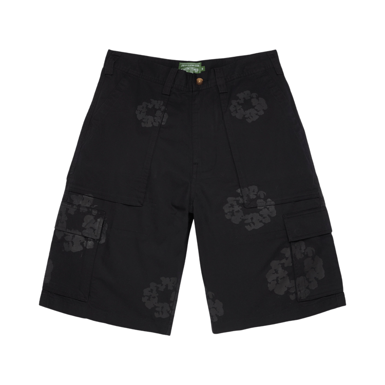 Denim Tears Mono Wreath Cargo Short "Black"