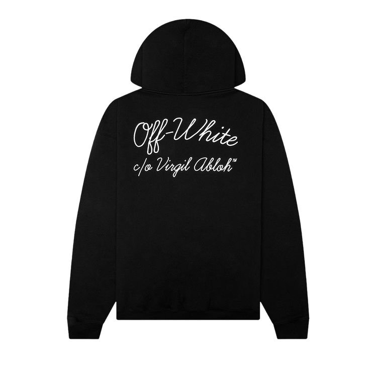 Off-White Script Logo Hoodie "Black"