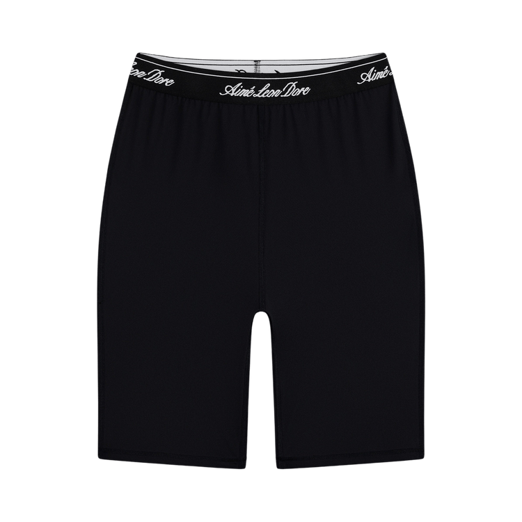 Aimé Leon Dore Logo Biker Short "Jet Black"