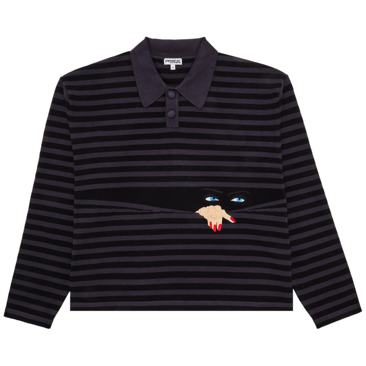HOUSE OF ERRORS Knitted Peeping Rugby "Black/Grey"