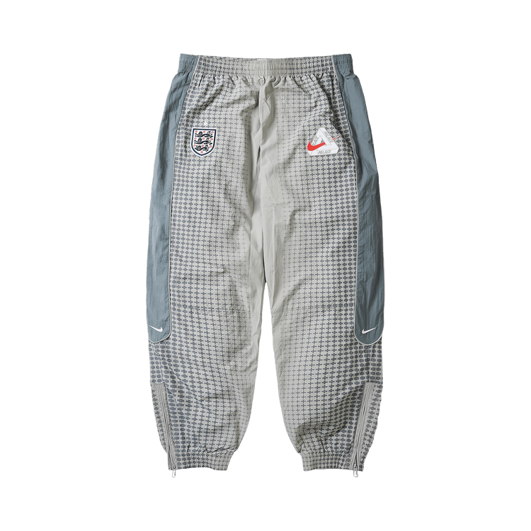 Palace x Nike England Solo Swoosh Track Pants "Pewter Grey/Cool Grey/Bright Crimson"