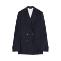 Givenchy Pockets Double Breasted Jacket "Dark Navy"