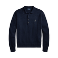 Polo Ralph Lauren Novelty Flag 4-Button Placket Pullover Sweater "Navy Combo"