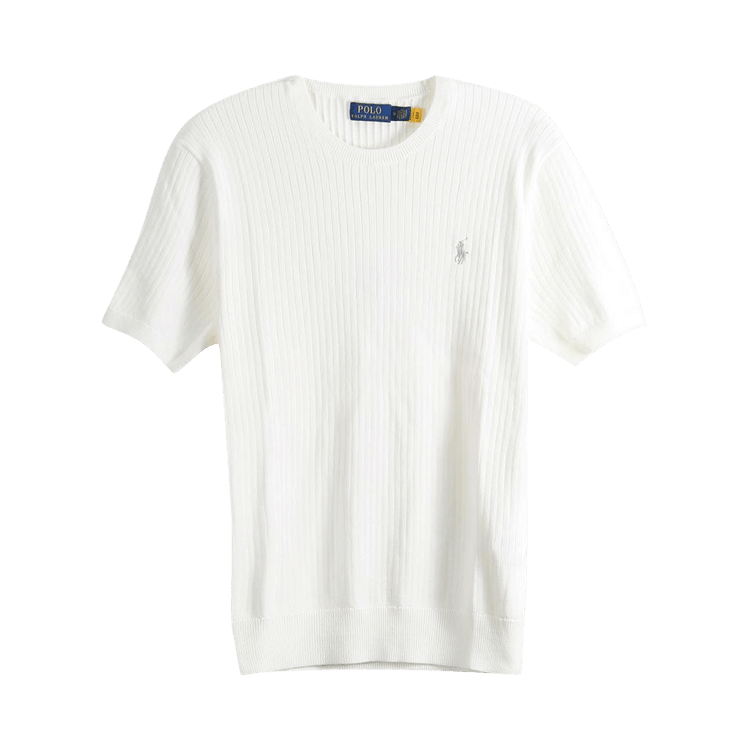 Polo Ralph Lauren Short-Sleeve Crewneck Pullover Sweater "Deckwash White"