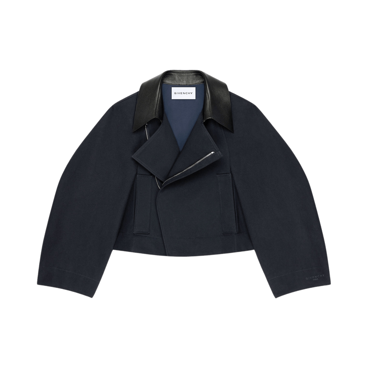 Givenchy A-Line Cocoon Sleeve Jacket "Dark Navy"