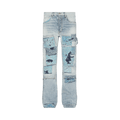 Amiri Patchwork Bandana Carpenter Straight Jean "Denim Blue"