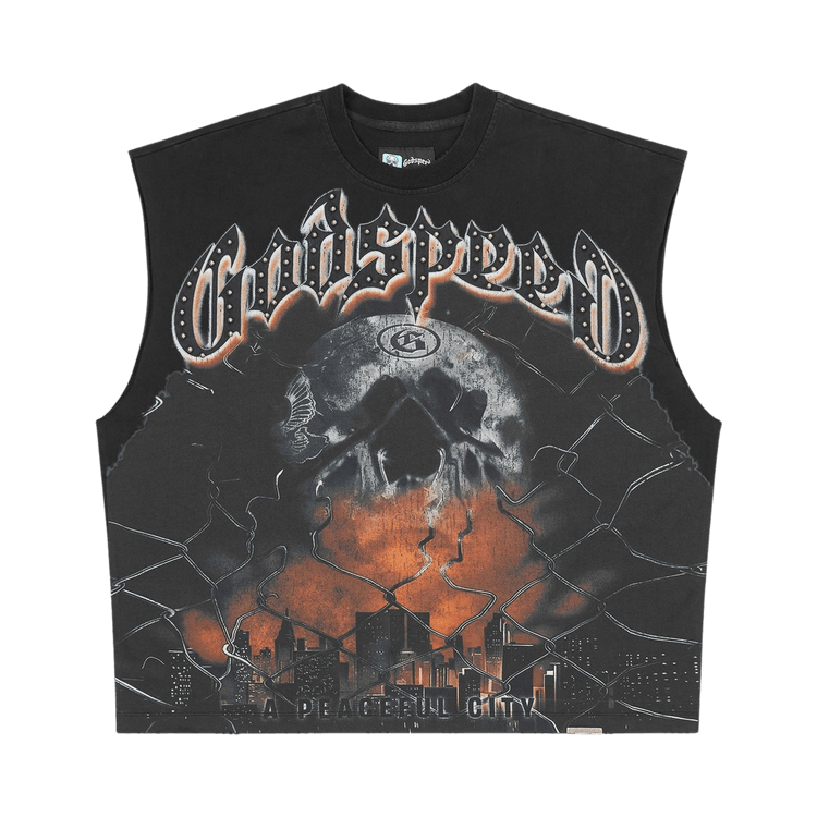Godspeed Fences Sleeveless T-Shirt "Black"