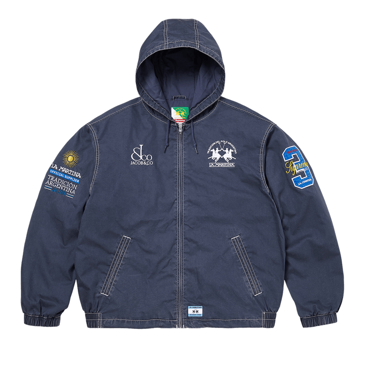 Supreme x La Martina x Jacob & Co Lightweight Hooded Jacket "Navy"
