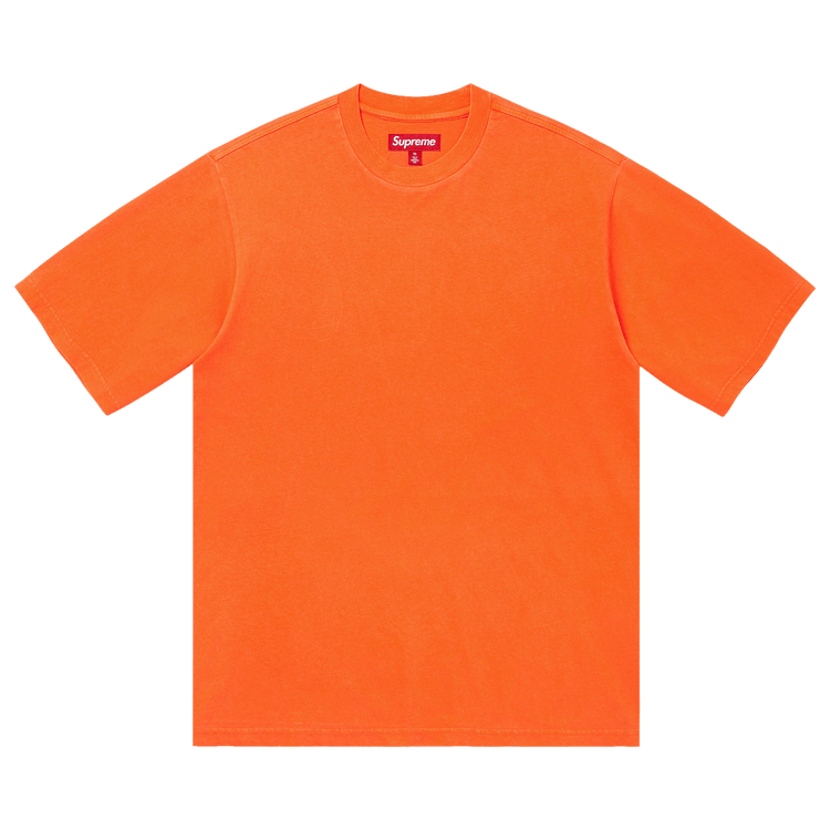 Supreme Rhinestone Script Short-Sleeve Top "Orange"