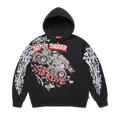Supreme Monster Jam Grave Digger Bones Zip Up Hooded Sweatshirt "Black"