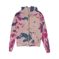 Rhude Peach Tie Dye Zip Up Hoodie "Grey"