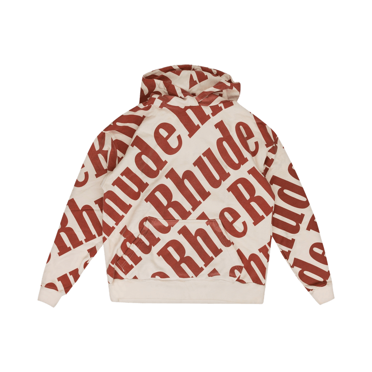 Rhude All Over Hoodie "Cream"