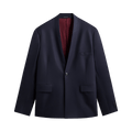 Kith &Kin x Giorgio Armani Cropped Collarless Jacket "Blue/Navy"