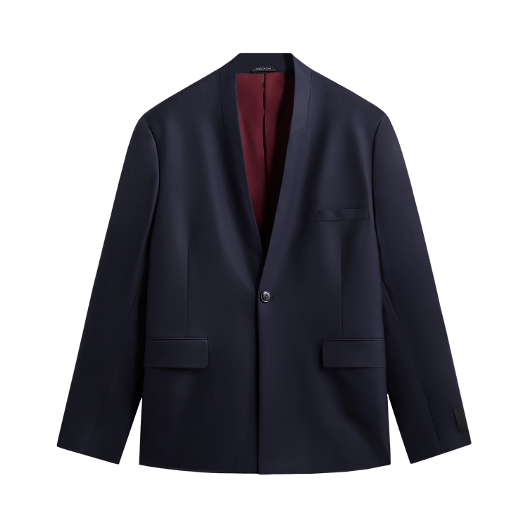 Kith &Kin x Giorgio Armani Cropped Collarless Jacket "Blue/Navy"