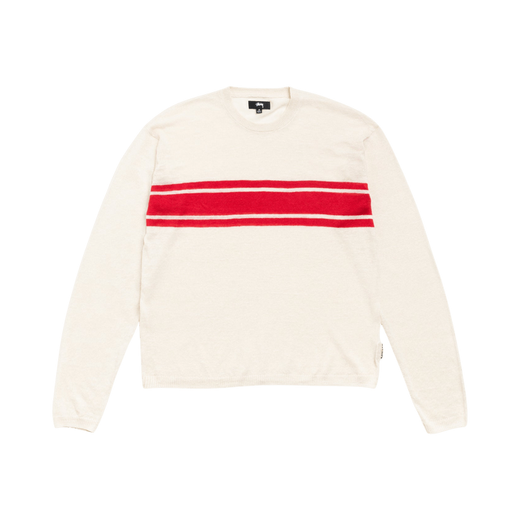Stussy Lightweight Striped Sweater "Bone"