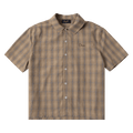 Dime Plaid Button Up Shirt "Brown"