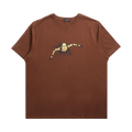 Dime Crashed T-Shirt "Dark Brown"